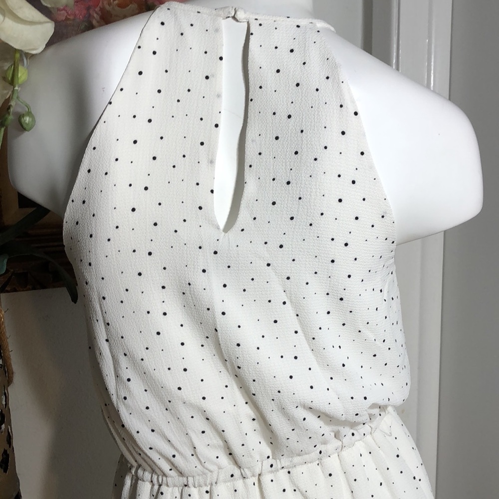 SHILLA White Ruffle Halter Drawstring Dress - Picture 6 of 9